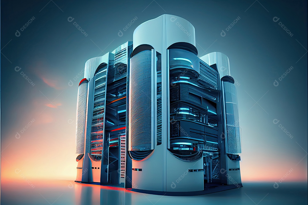 Sistemas de computador de arquitetura de desenvolvimento de moderno futurista.