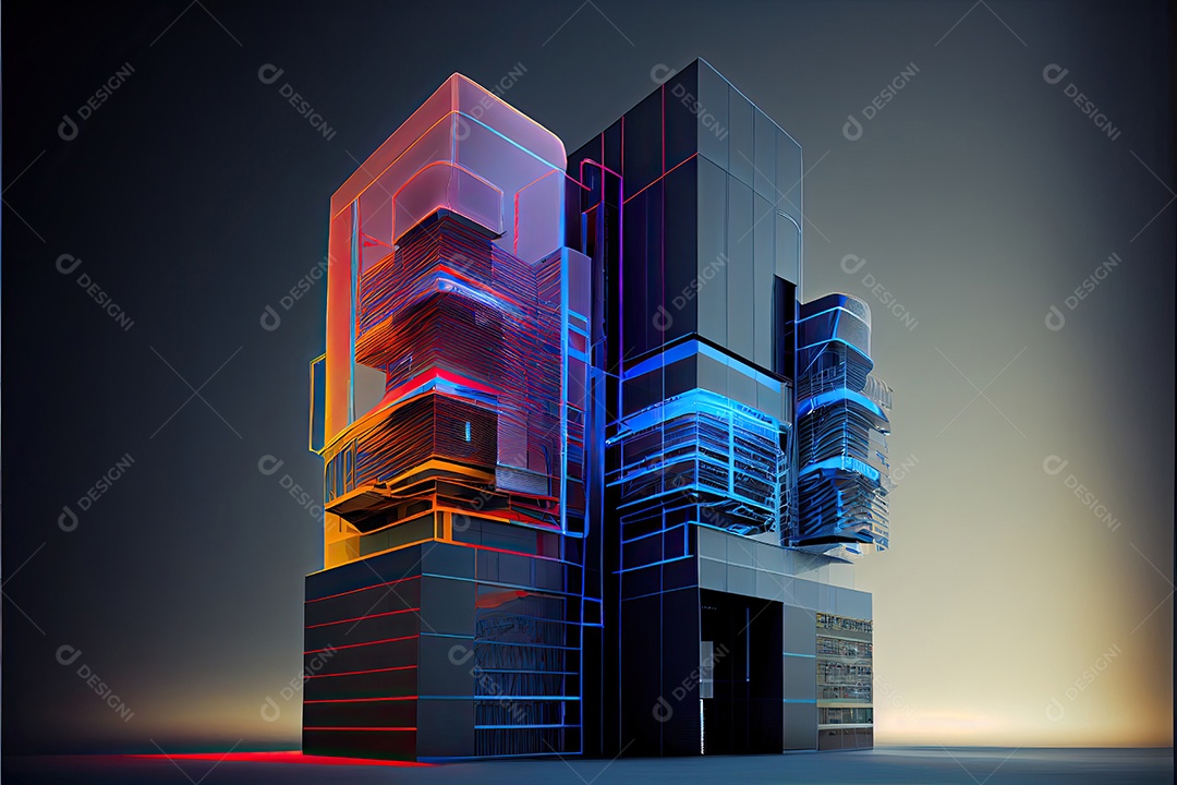 Sistemas de computador de arquitetura de desenvolvimento de moderno futurista.