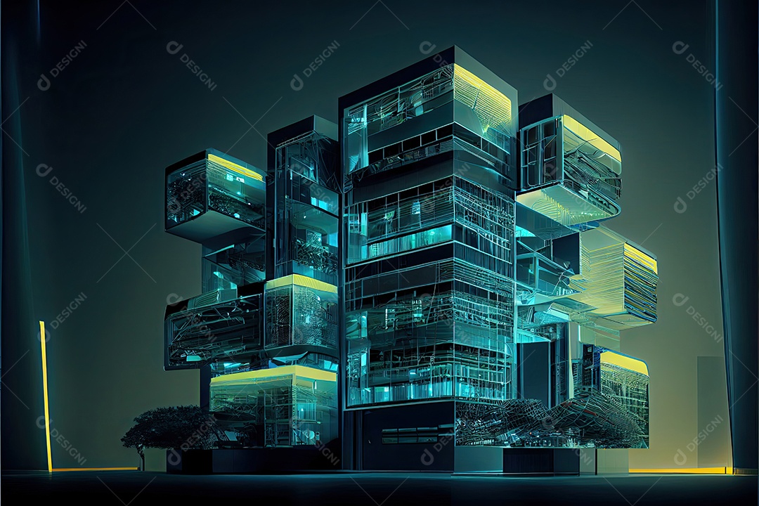 Sistemas de computador de arquitetura de desenvolvimento de moderno futurista.