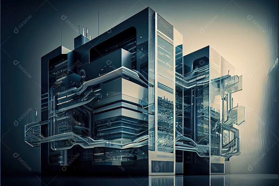 Sistemas de computador de arquitetura de desenvolvimento de moderno futurista.