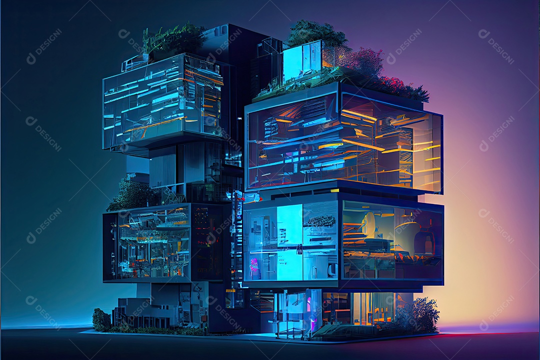 Sistemas de computador de arquitetura de desenvolvimento de moderno futurista.