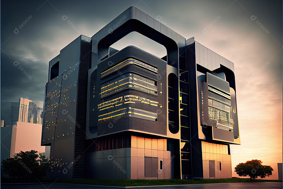 Sistemas de computador de arquitetura de desenvolvimento de moderno futurista.