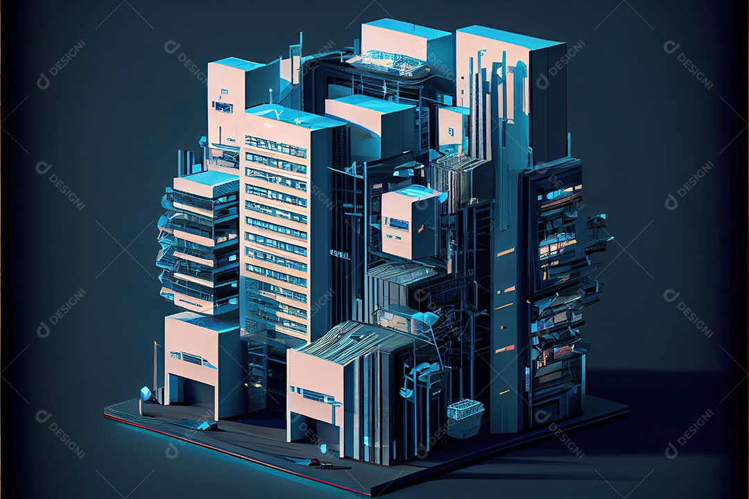Sistemas de computador de arquitetura de desenvolvimento de moderno futurista.