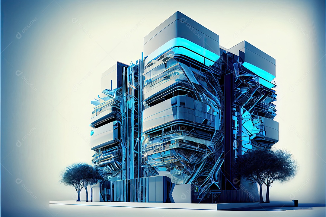 Sistemas de computador de arquitetura de desenvolvimento de moderno futurista.