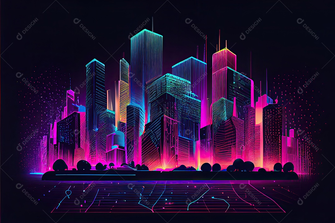 Cidade inteligente internet das coisas.