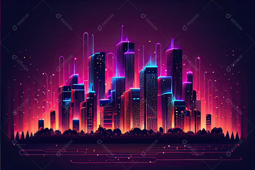 Cidade inteligente internet das coisas.