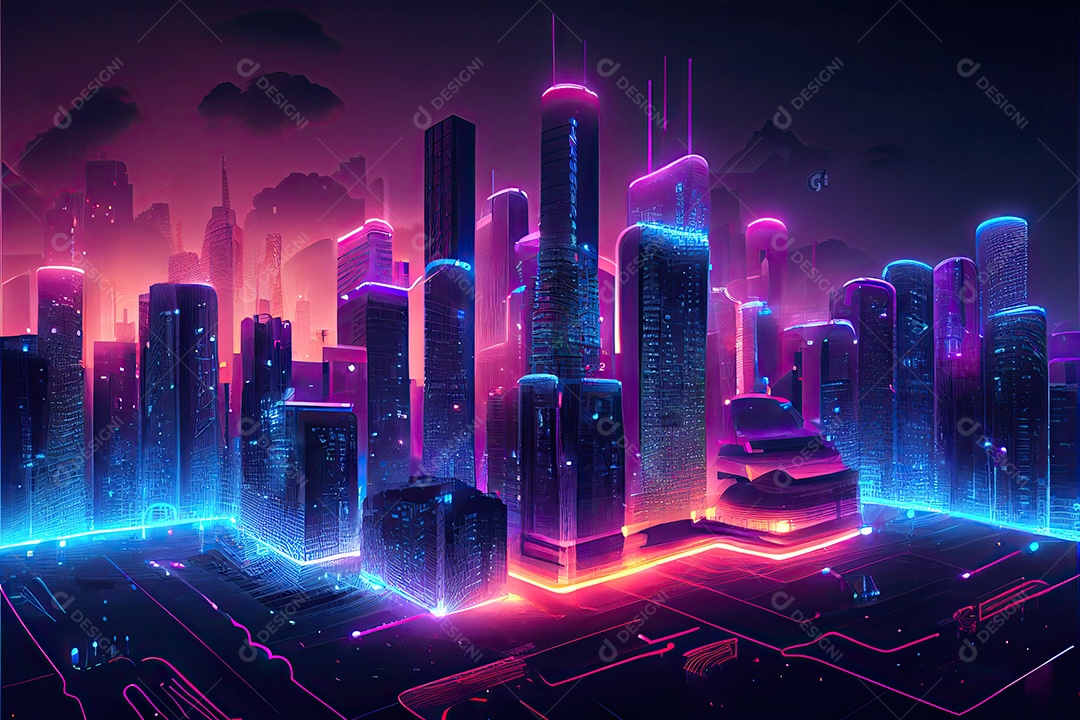 Cidade inteligente internet das coisas.