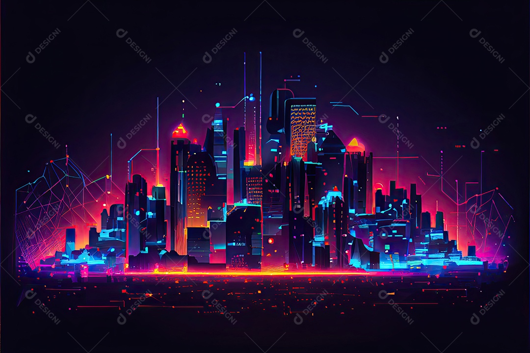 Cidade inteligente internet das coisas.