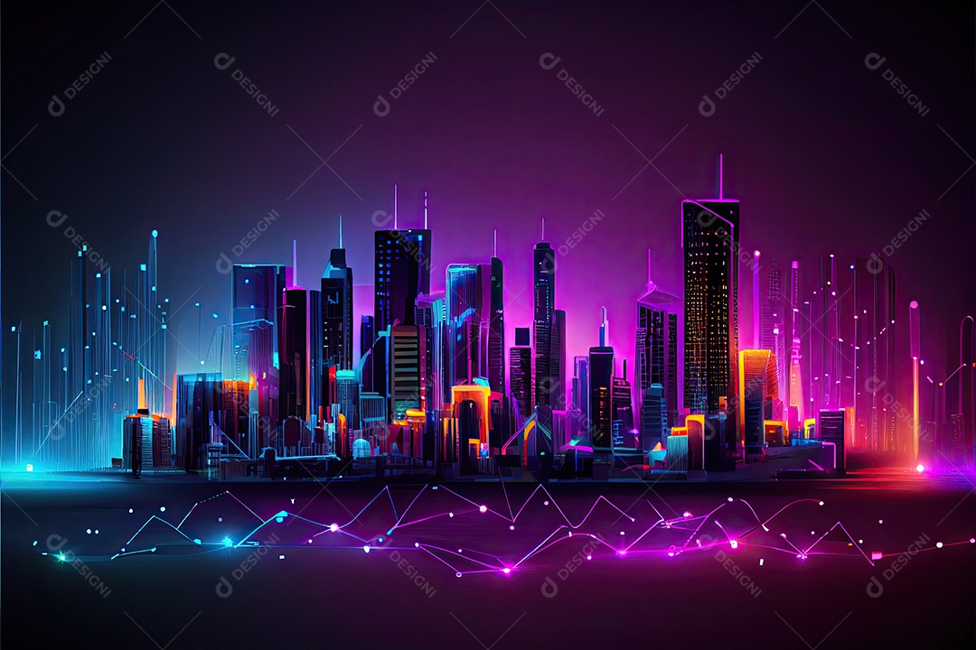 Cidade inteligente internet das coisas.