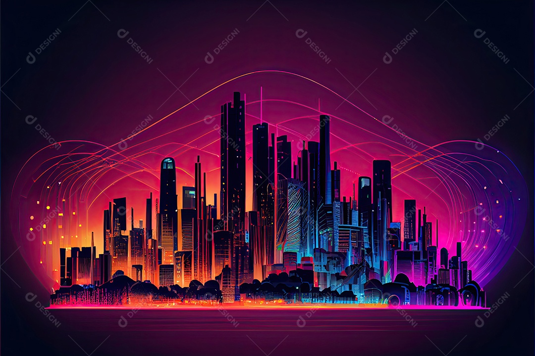 Cidade inteligente internet das coisas.