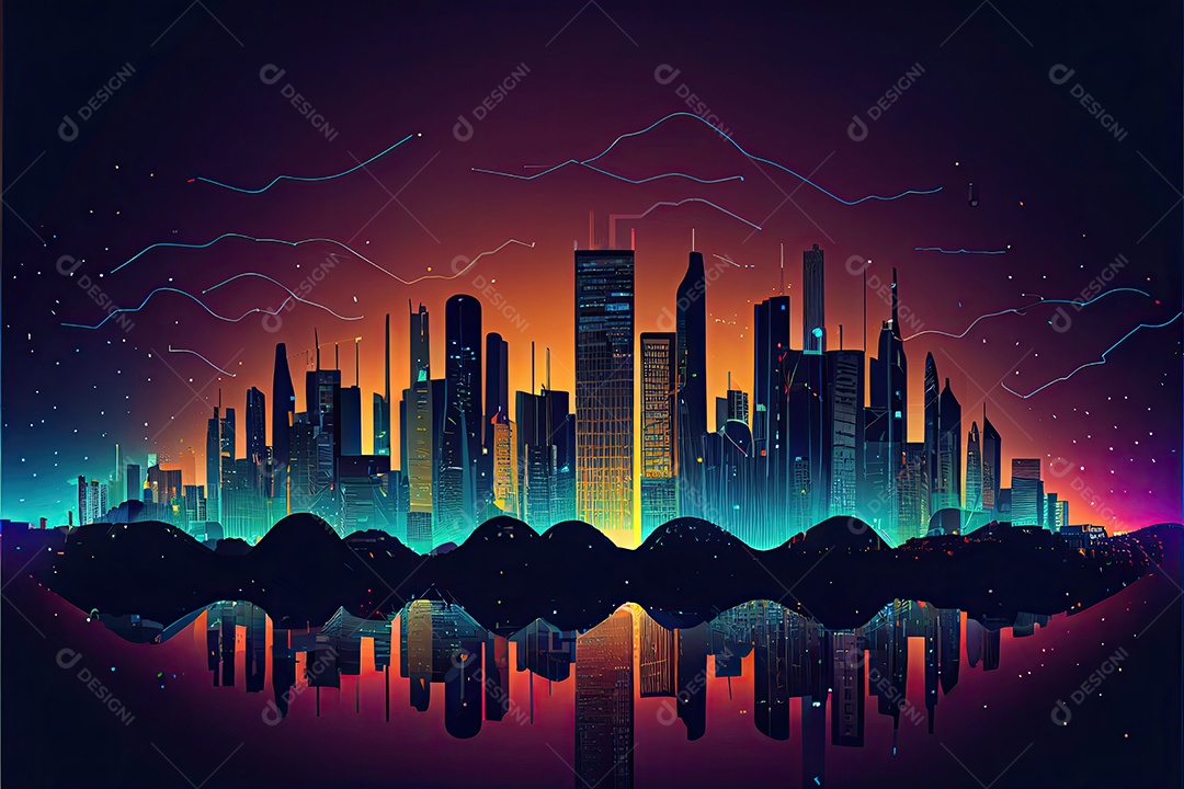 Cidade inteligente internet das coisas.