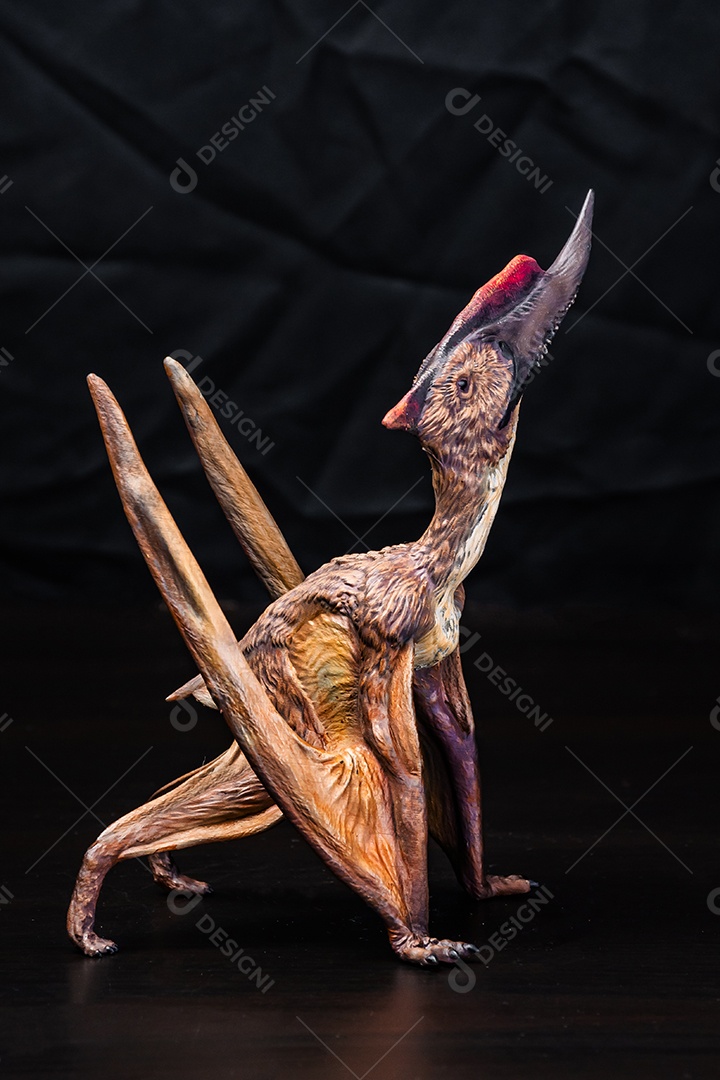 Belo dinossauro sobre fundo isolado