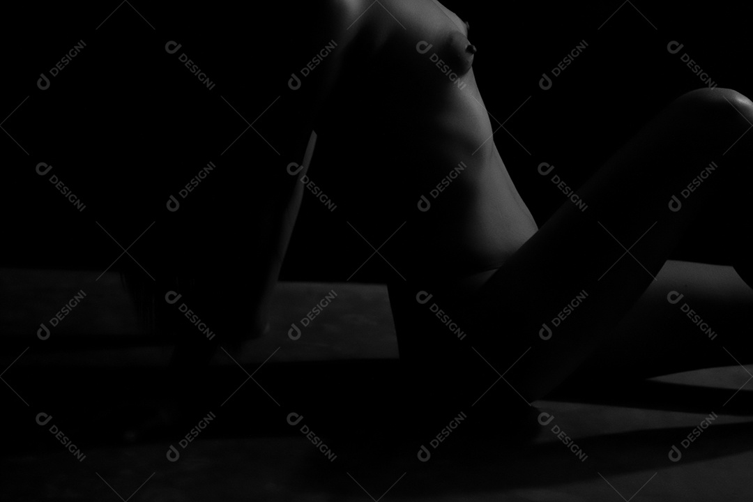 Belas artes eróticas de mulher nua