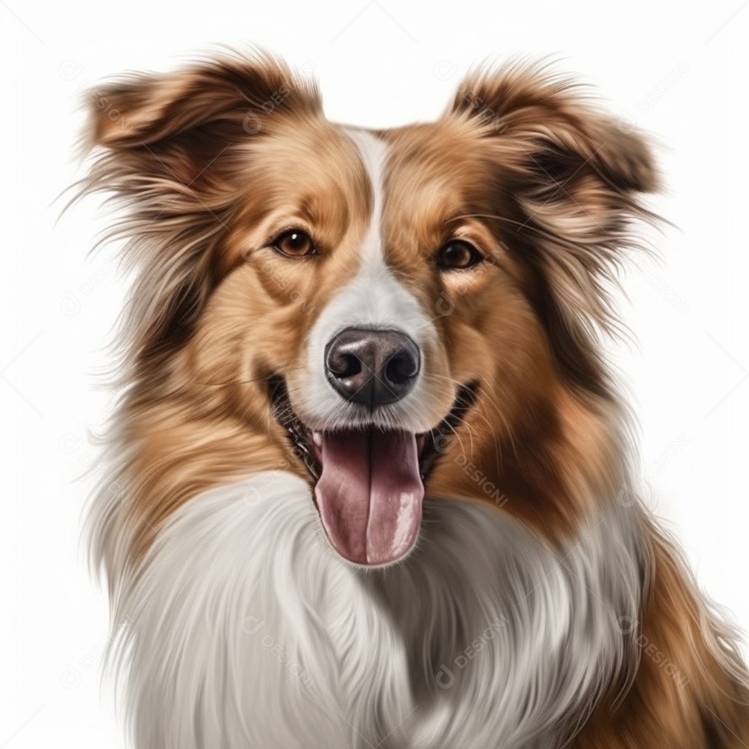 Cachorro da raça Pastor-de-shetland