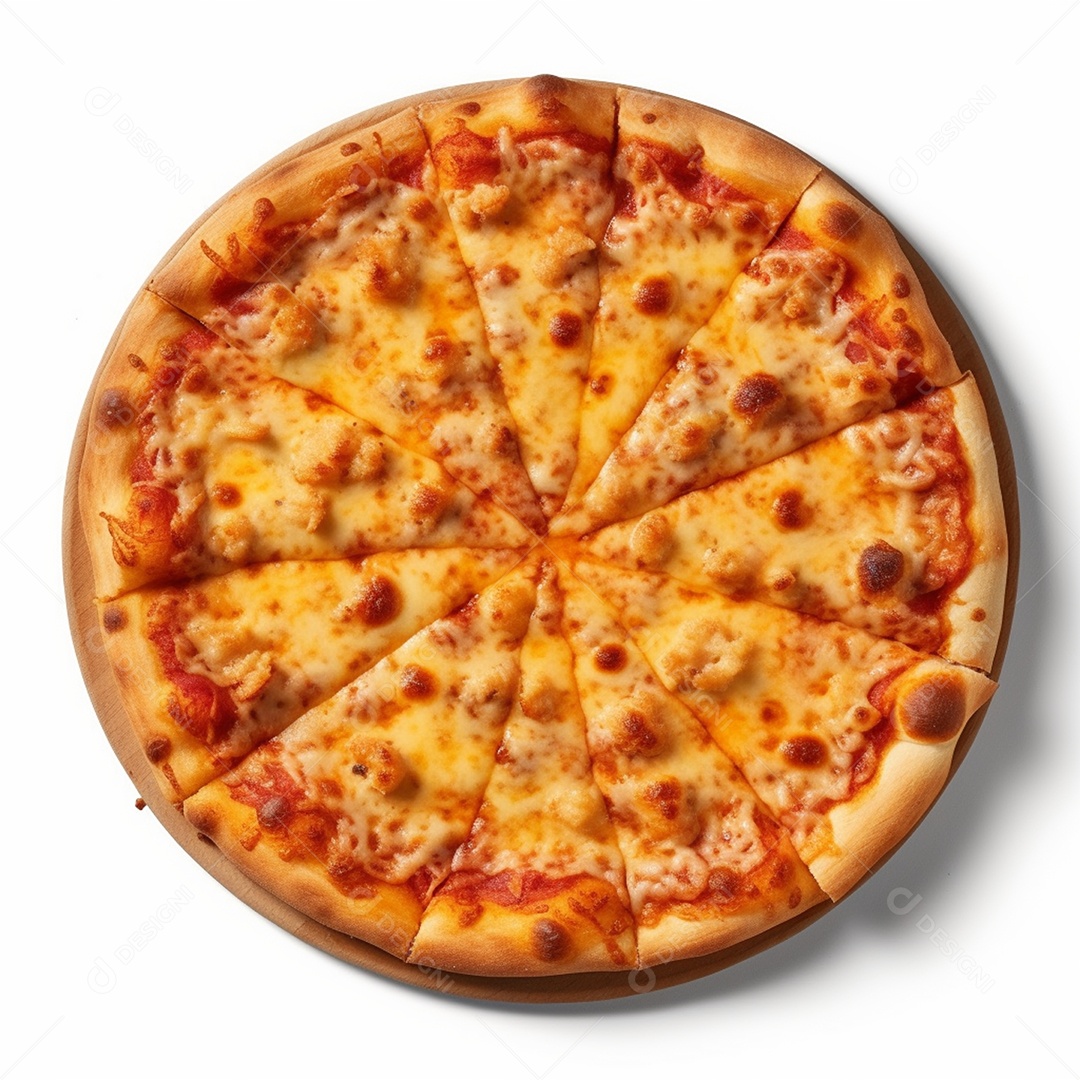 Pizza deliciosa isolado em fundo branco