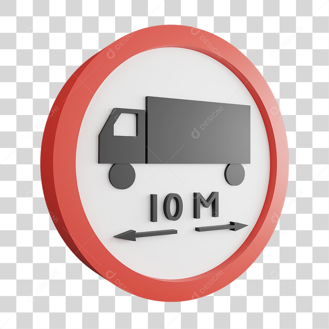 Placa de Aviso PNG Transparente