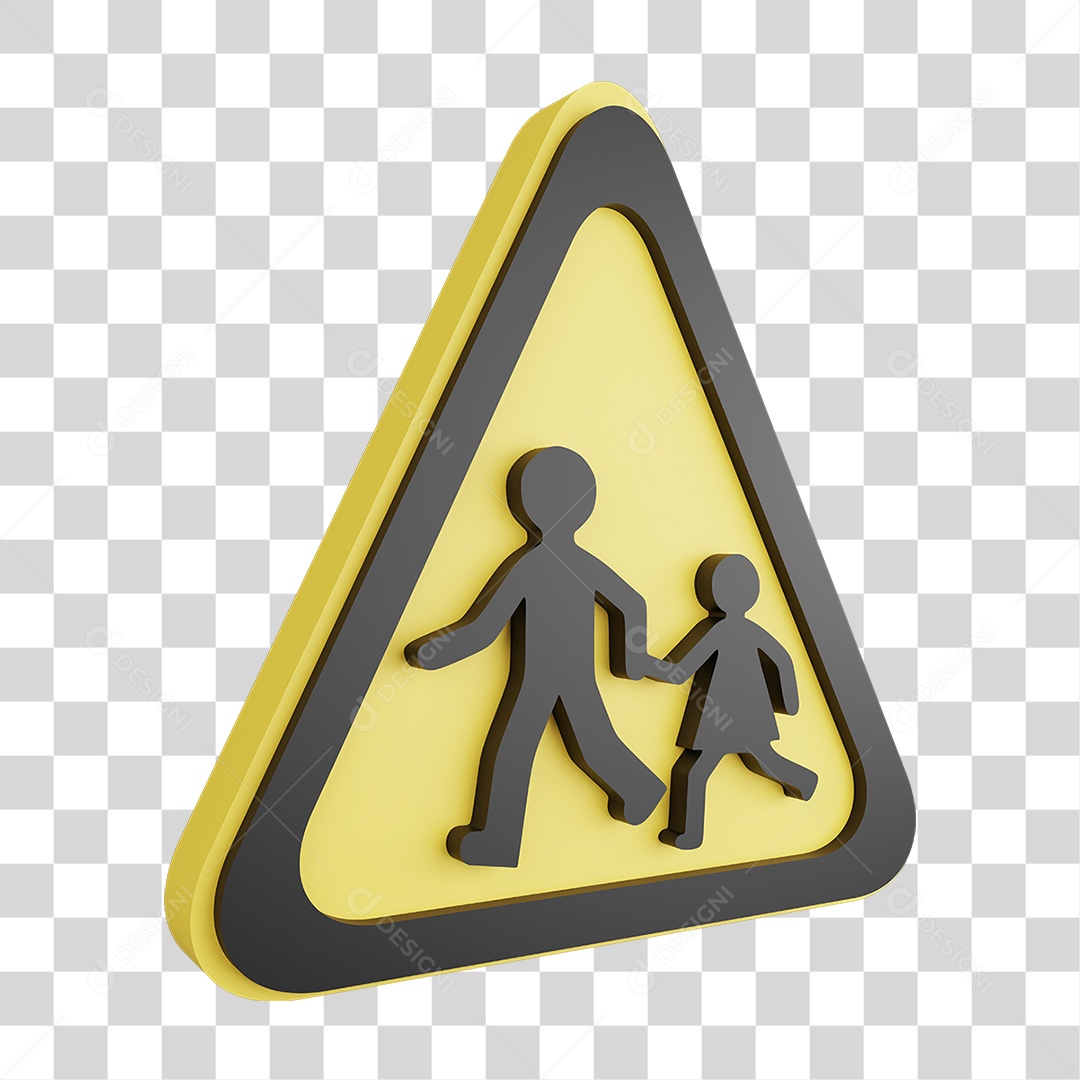 Placa de Aviso PNG Transparente