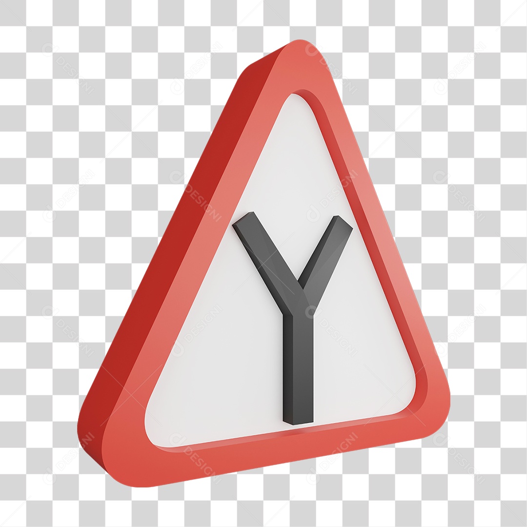 Placa de Aviso PNG Transparente