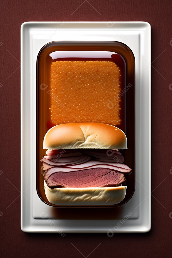 Saboroso hambúrguer sobre fundo isolado