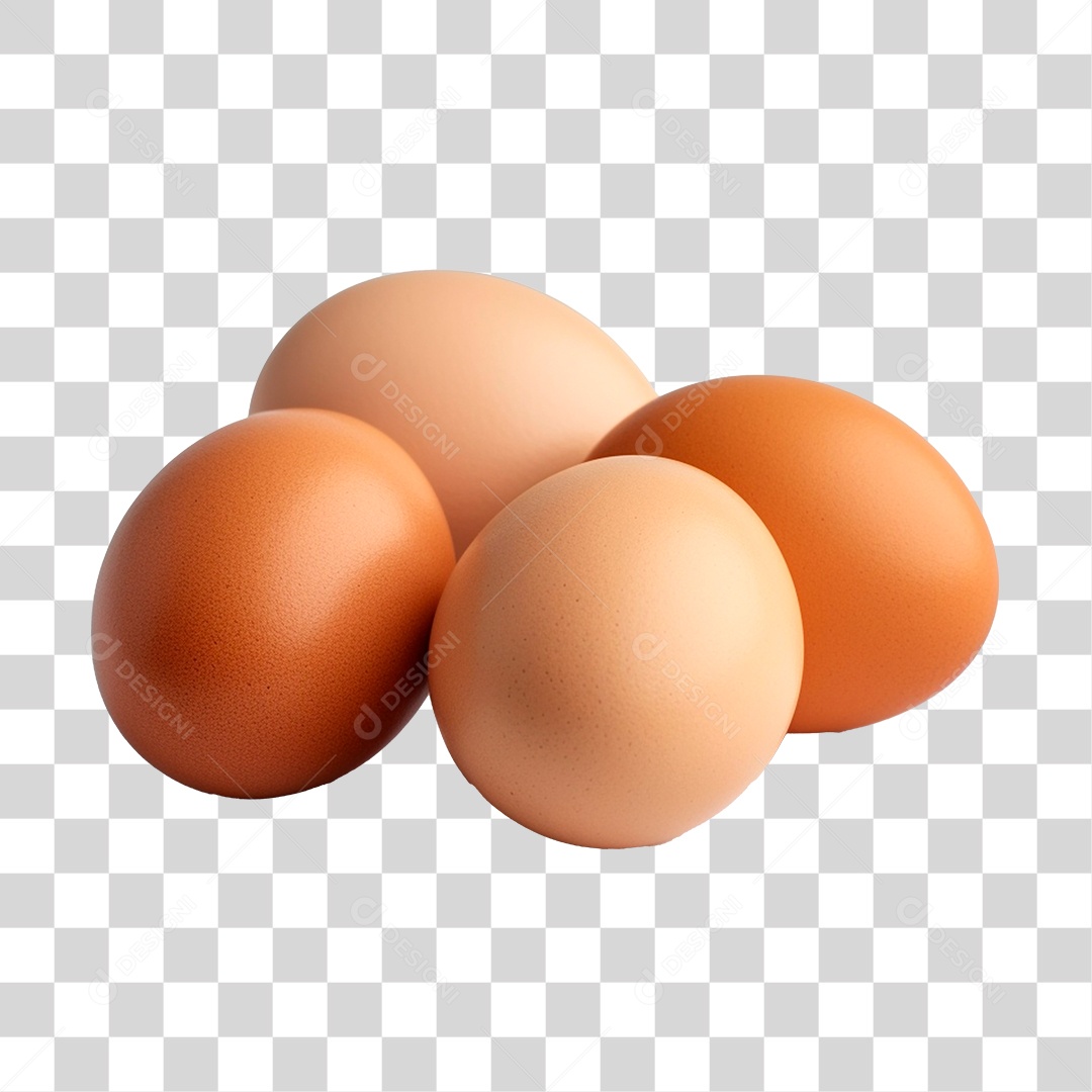 Elemento 3D Ovos Para Composição PNG Transparente