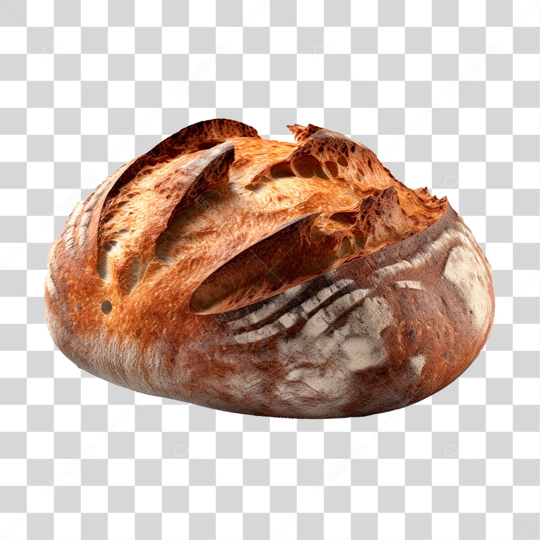 Elemento 3D Graham Bread Para Composição PNG Transparente
