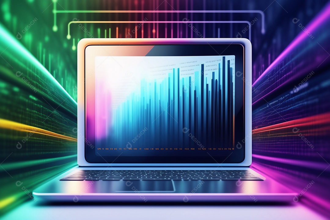 Centro da sala do centro de dados.