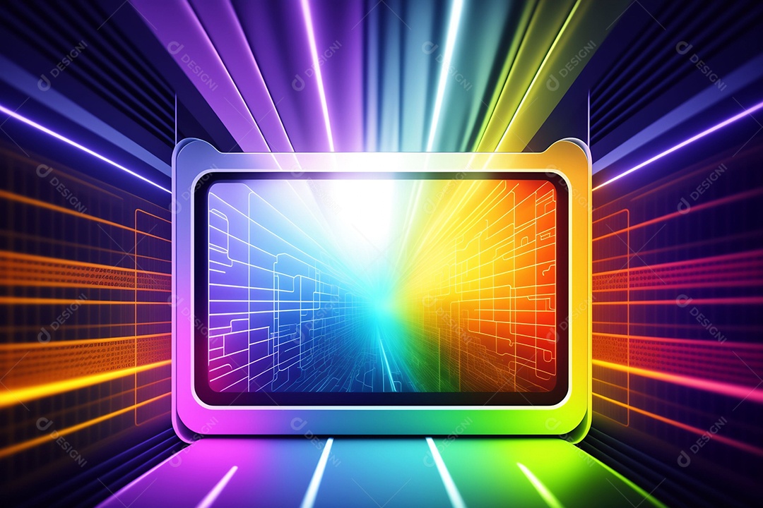 Centro da sala do centro de dados.