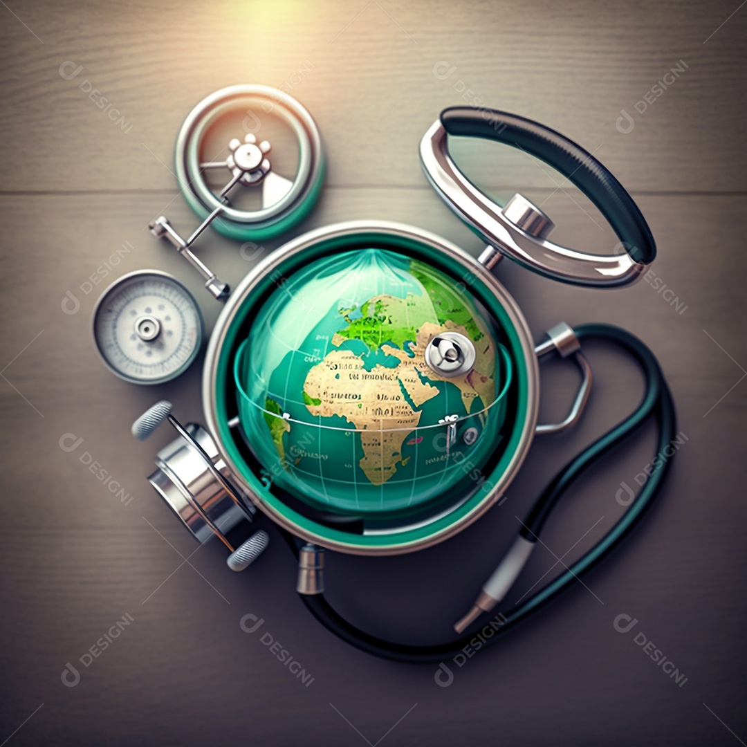 Primeiros Socorros Vista superior do conceito do Dia Mundial da Saúde