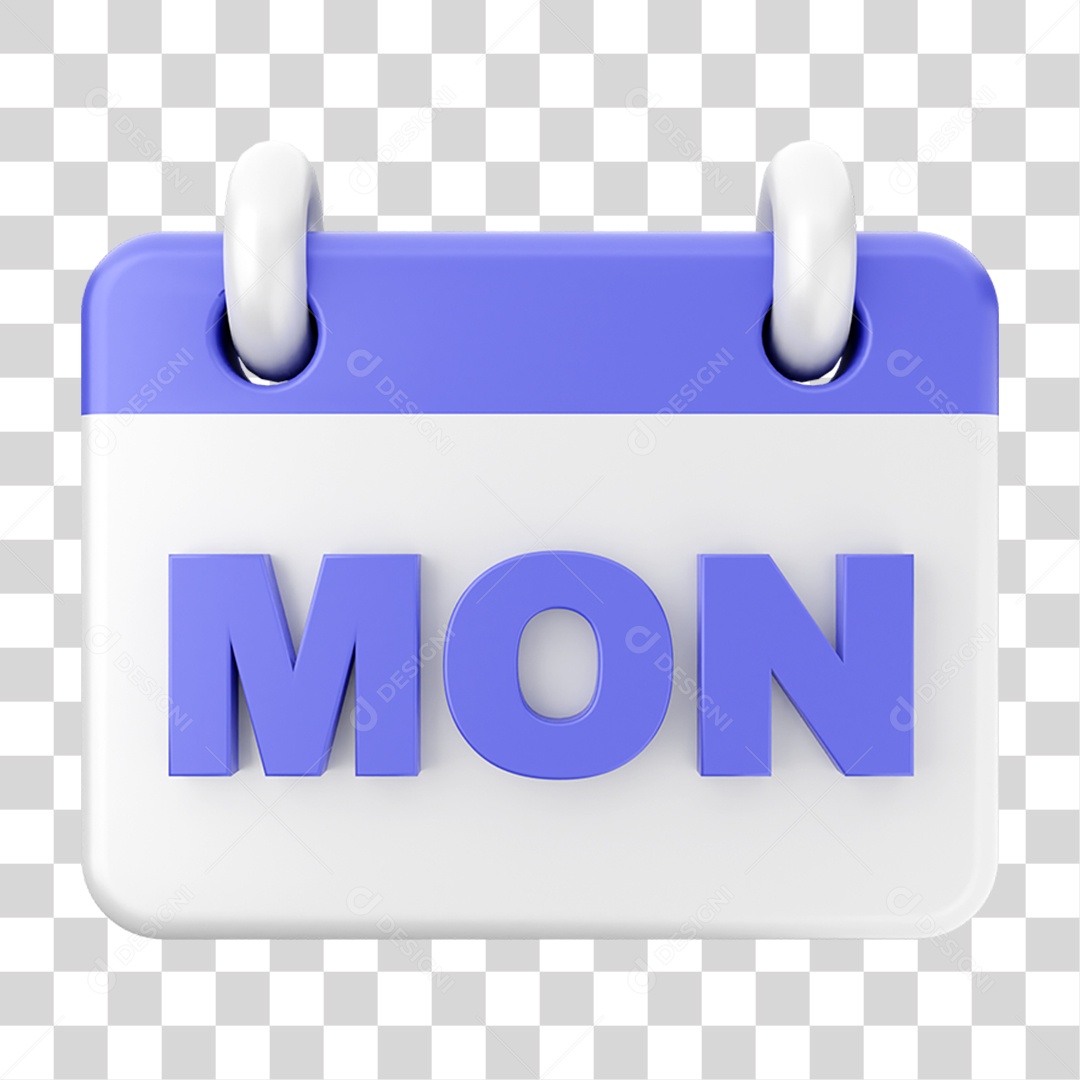 Elemento 3D Calendário Dia PNG Transparente