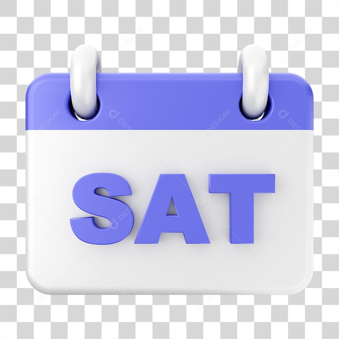 Elemento 3D Calendário Dia PNG Transparente