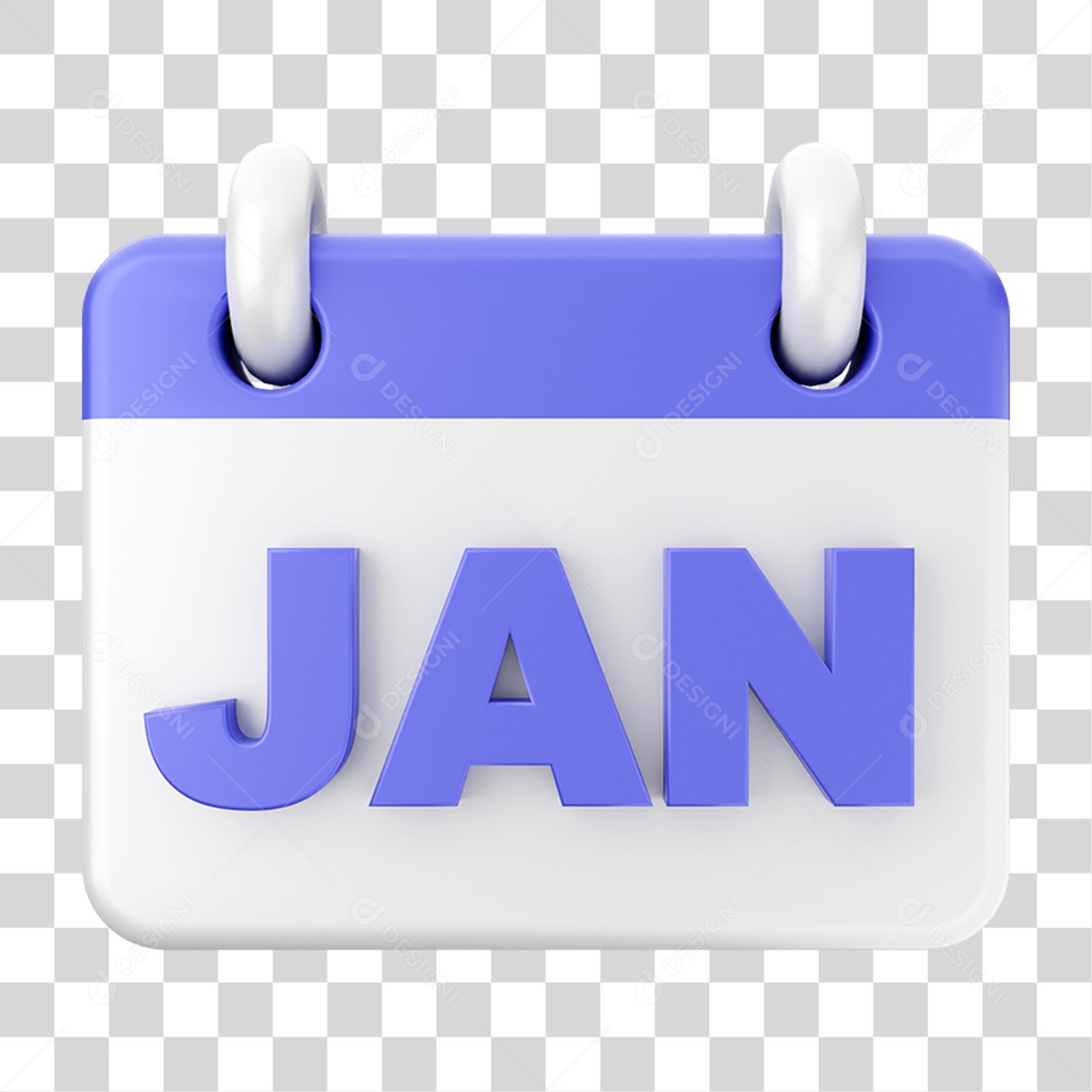 Elemento 3D Calendário PNG Transparente