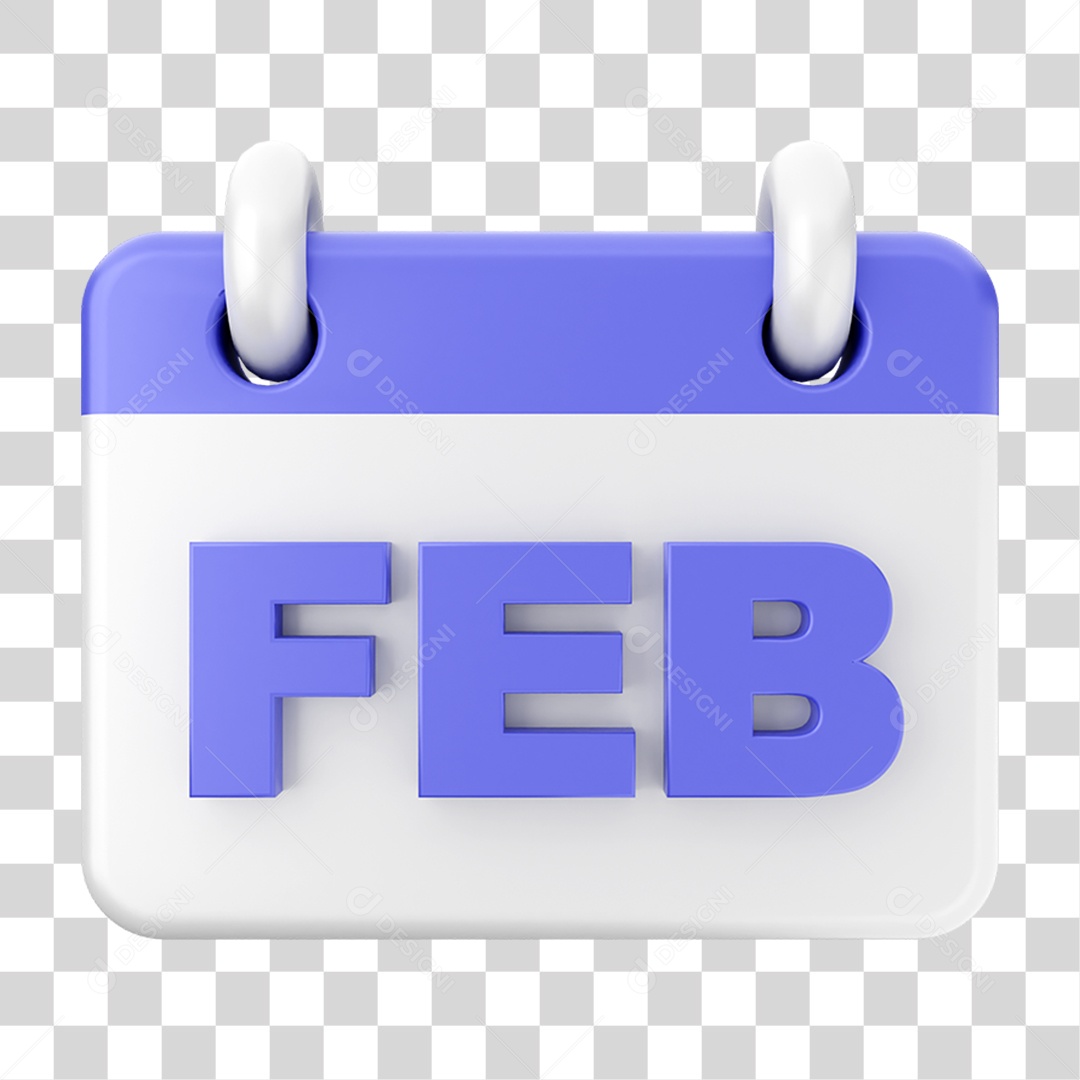 Elemento 3D Calendário PNG Transparente