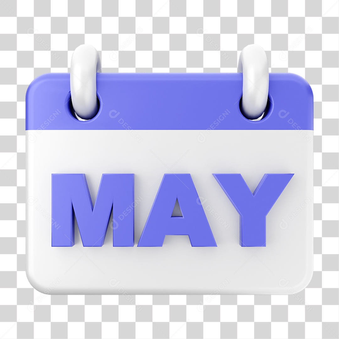 Elemento 3D Calendário PNG Transparente