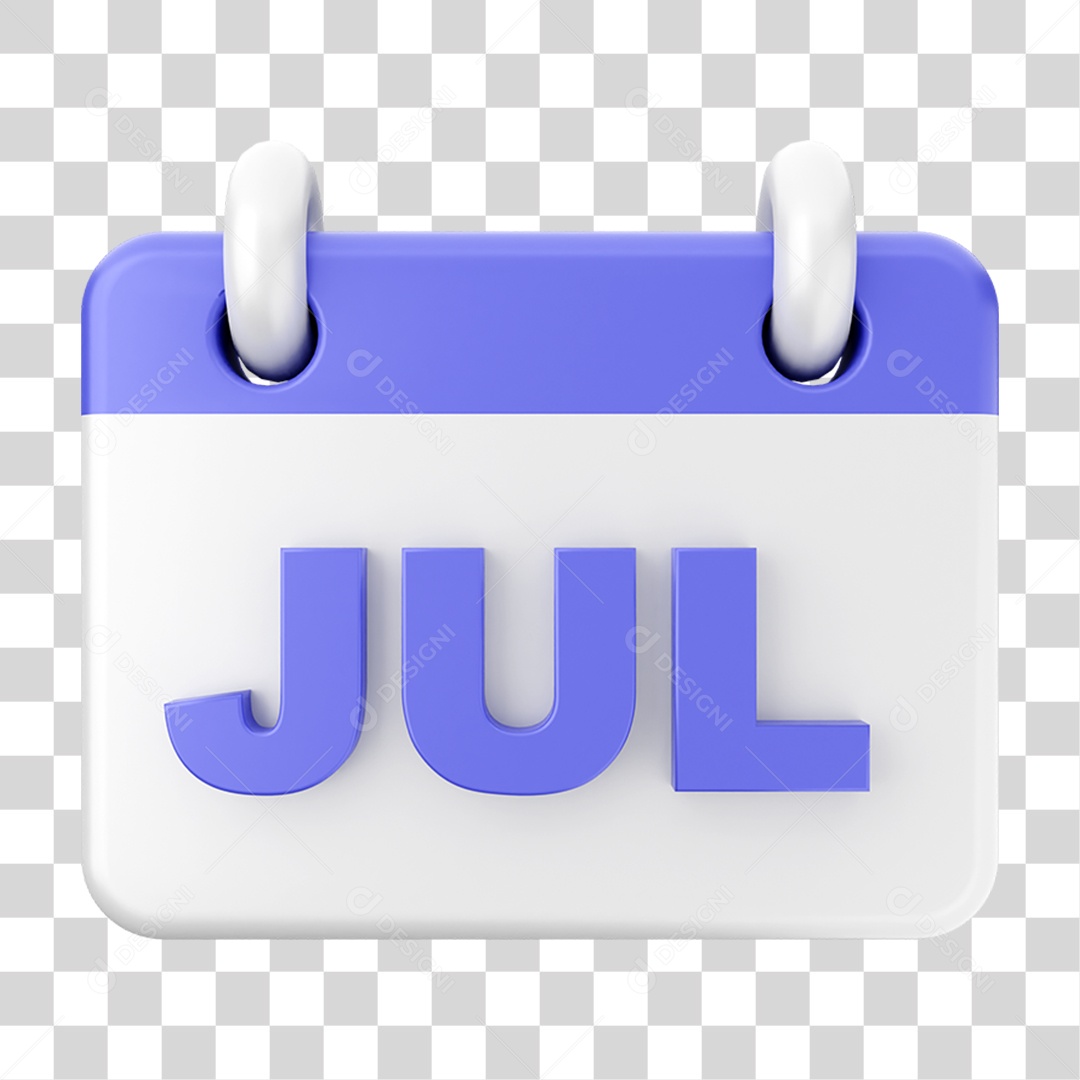 Elemento 3D Calendário PNG Transparente