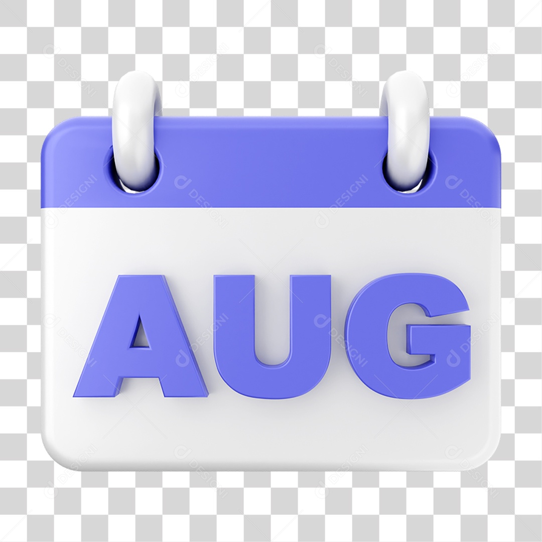 Elemento 3D Calendário PNG Transparente