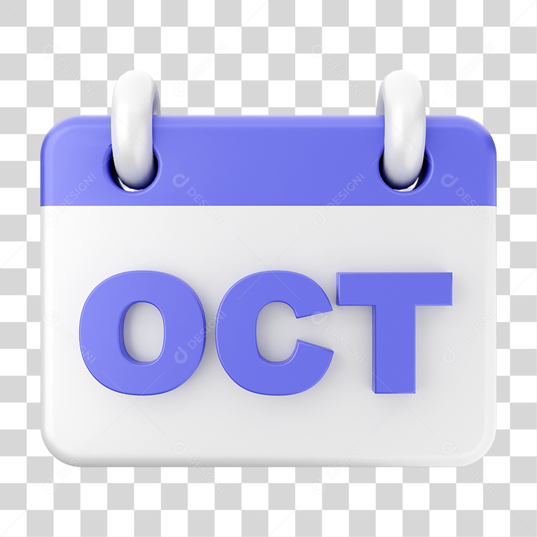 Elemento 3D Calendário PNG Transparente