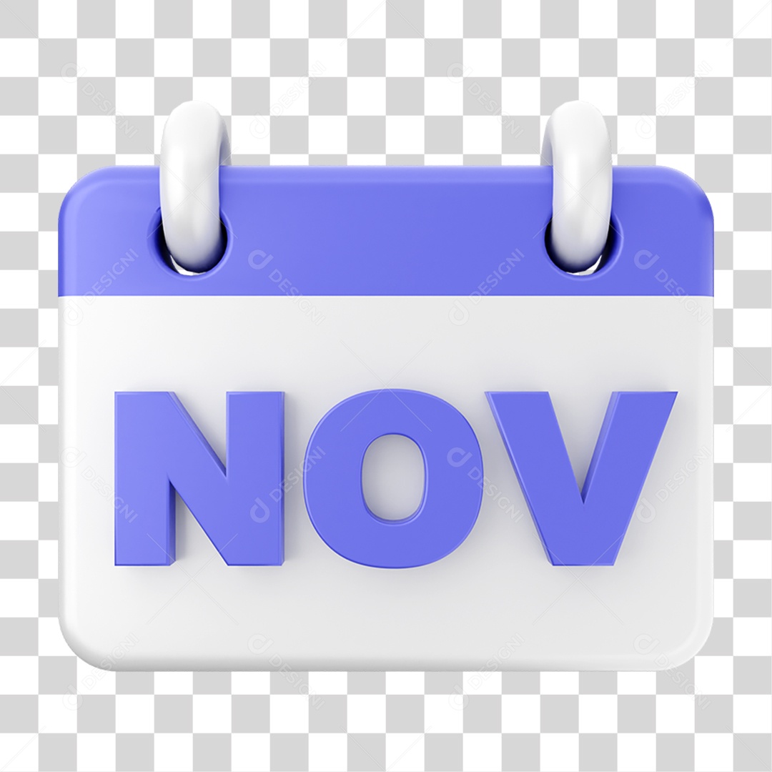 Elemento 3D Calendário PNG Transparente