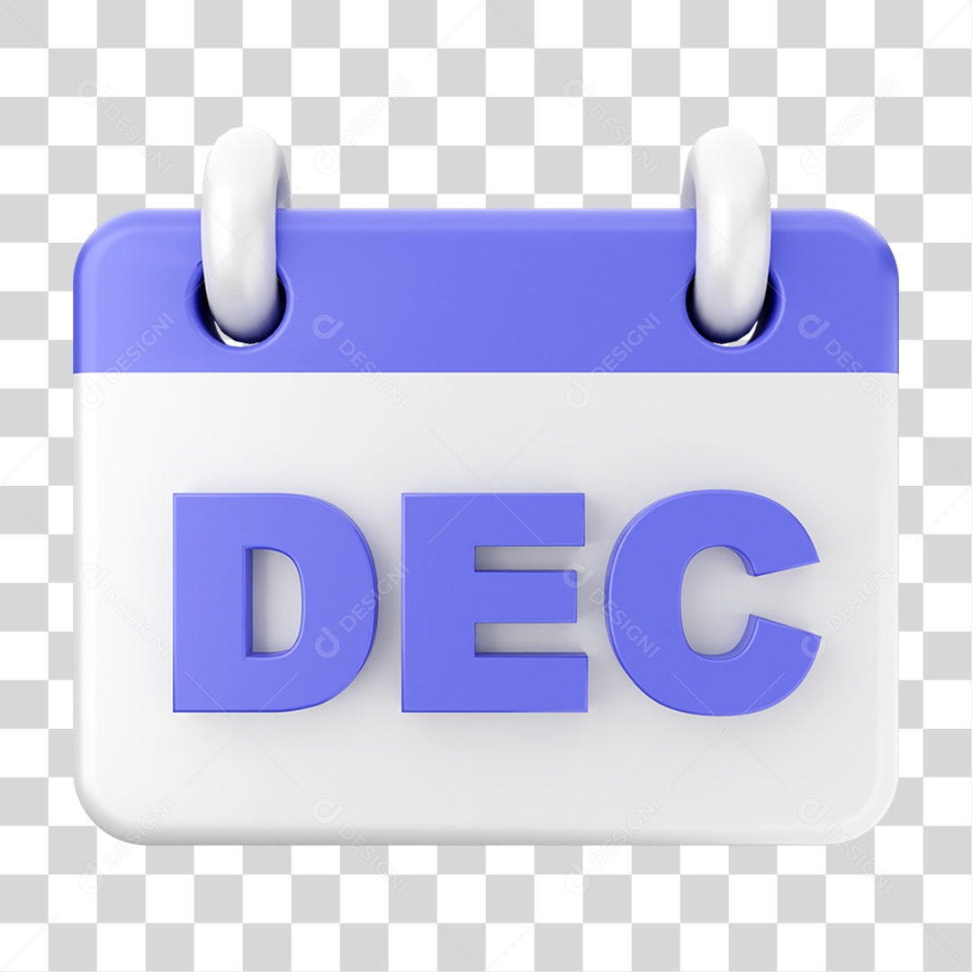 Elemento 3D Calendário PNG Transparente