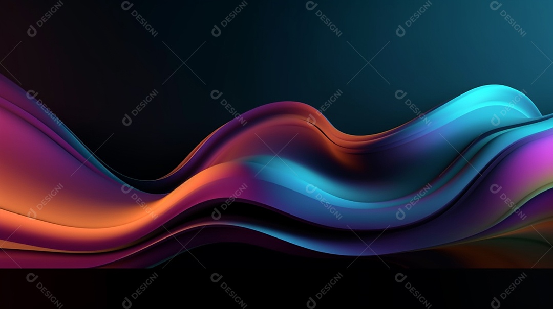 plano de fundo criativo resumo de ondas de gradiente suave