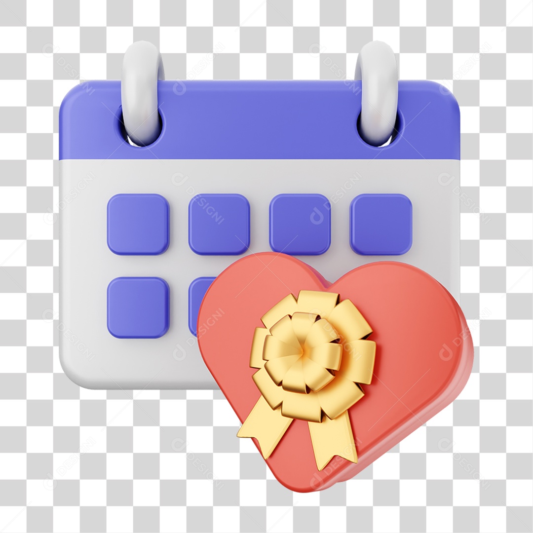 3D Element Calendar PNG Day Transparent