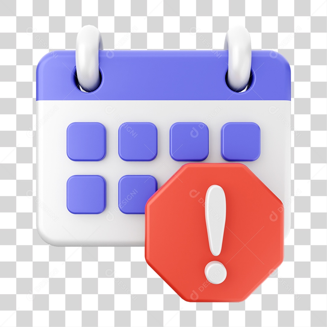 Elemento 3D Calendário Dia PNG Transparente