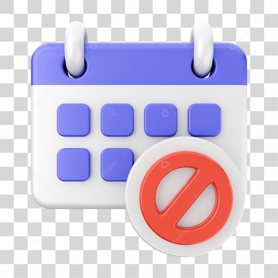 Elemento 3D Calendário Dia PNG Transparente