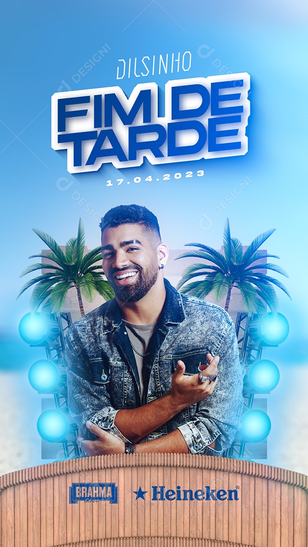 Story Flyer Dilsinho Fim De Tarde Social Media PSD Editável