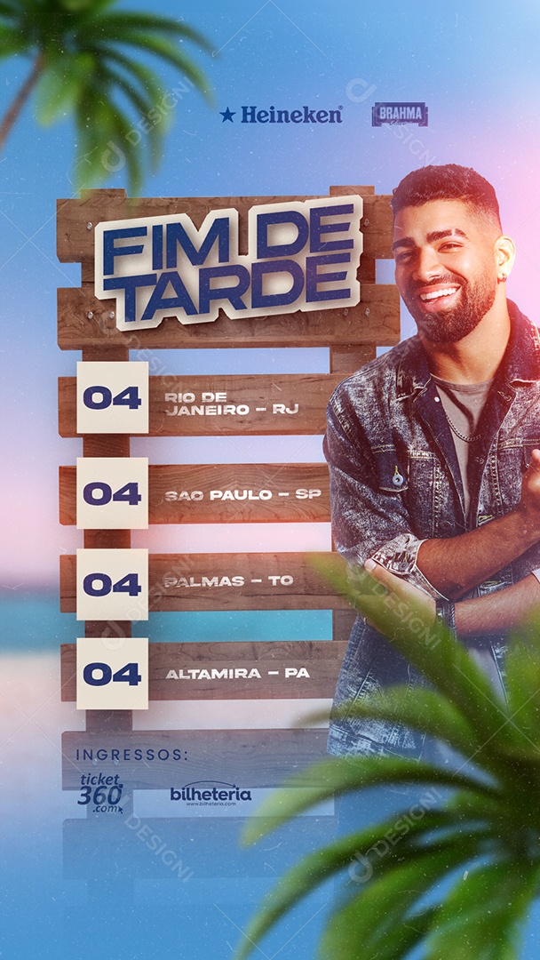 Story Fim De Tarde Flyer Dilsinho Social Media PSD Editável