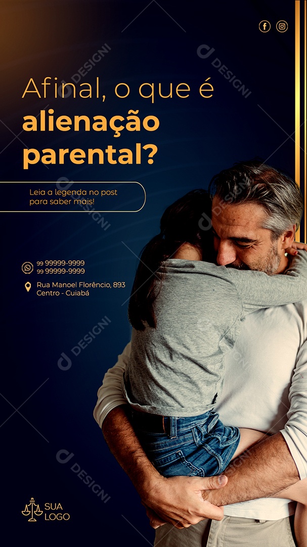 Story Afinal, o Que é Alienação Parental Social Media PSD Editável