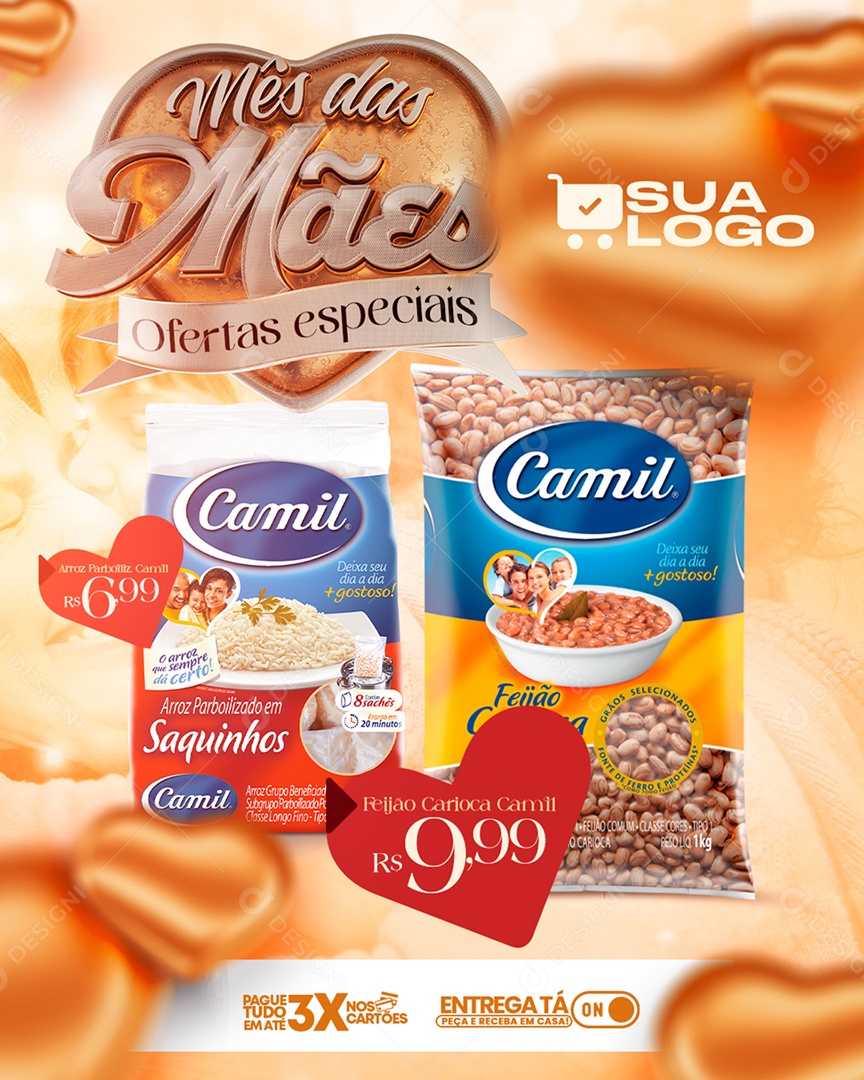 Mês Das Mães Ofertas Especiais Venha Conferir Social Media PSD Editável