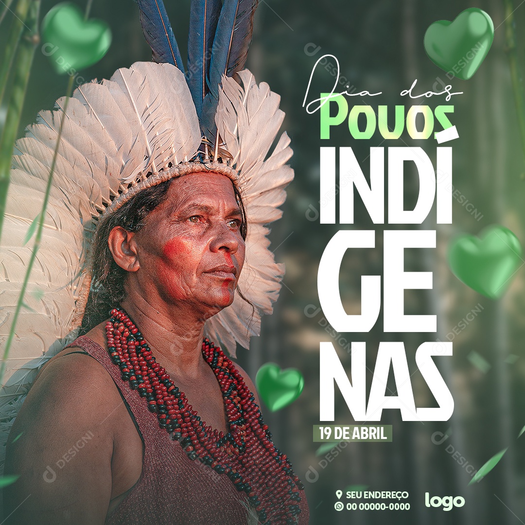 Dia Dos Povos Indígenas 19 De Abril Social Media PSD Editável