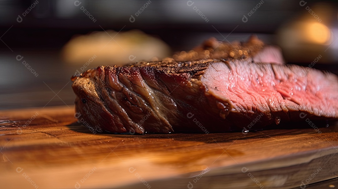 Ilustração de bife de carne.