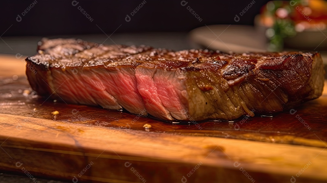 Ilustração de bife de carne.