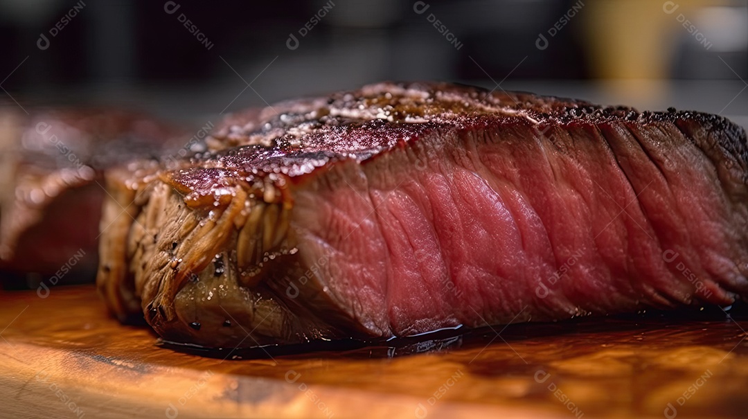 Ilustração de bife de carne.